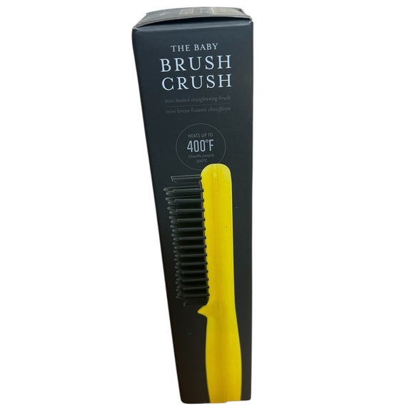 Drybar Mini Heated Straightening Brush - Yellow and Black NWT never used - Picture 2 of 6